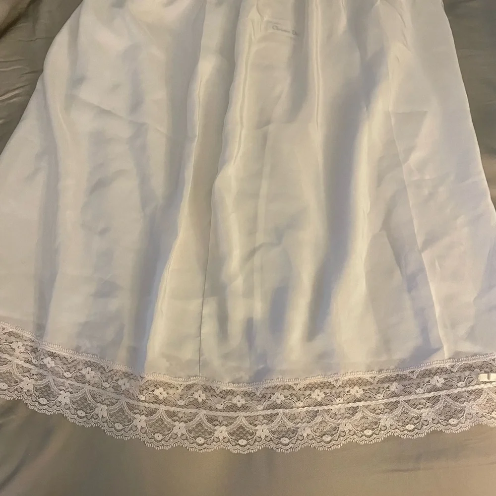 Christian Dior white EUC  like new half slip - Picture 2 of 5